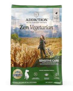 Addiction Zen Vegetarian, Sensitive Care, Plant-Based Dry Dog Food