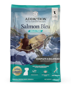 Addicition: Addiction Salmon Bleu Puppy, Complete & Balanced, Skin & Coat Dry Puppy Food