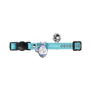 Luxus Turquoise Rhinestone Cat Collar