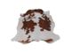 Brown and White Cow Hide