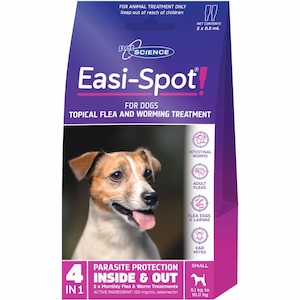 Dogs: Easi-Spot For Small Dogs 5.1kg to 10kg Packet Of 2