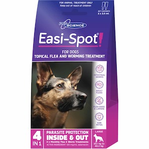 Dogs: Easi-Spot For Large Dogs 20.1kg to 40kg Packet Of 2
