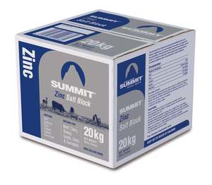 Cattle: Summit Zinc Salt Block 20kg