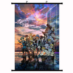 Attack On Titan: WALL SCROLL -  My Hero Academia, Attack on Titan, One Punch man, Haikyu, Persona, Dororo, Final Fantasy, Mob Psycho 100,  Naruto, Hunter X Hunter, Dr Stone, The Promised Neverland,  Cells at Work!， Spirited Away， Fullmetal Alchemist，Eyeshield 21， Totoro