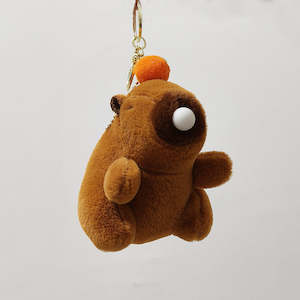Accessories: Cute Cartoon Capybara Plush Keychain Toy Bag Hanging