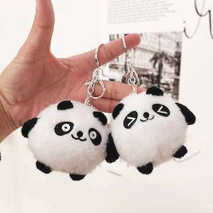 Accessories: Cute Cartoon Panda Plush Keychain Toy Bag Hanging