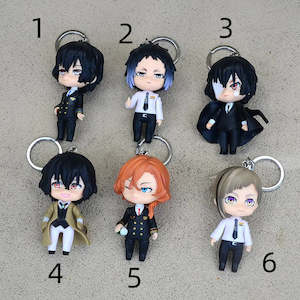 Accessories: Bungo Stray Dogs Keychain pendant school bag doll decoration keychain