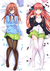 Z Body Pillows: The Quintessential Quintuplets Miku Nakano Dakimakura HUGGING PEACH SKIN BODY PILLOW (T56)
