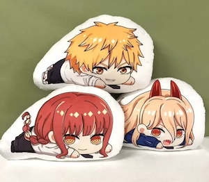 Z Cushions: Chainsaw Man Plush Toy Stuffed Cushion Pillow (Lying Style)