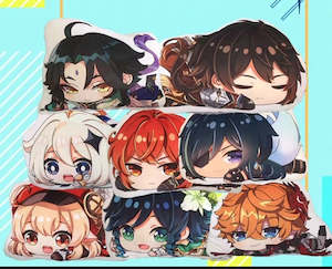 Z Cushions: Genshin Impact Plush Toy Doll Stuffed Cushion Pillow (Lying Style)