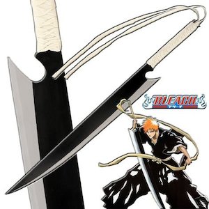 Bleach: Wooden Sword - Bleach Ichigo Kurosaki Zangetsu Cosplay Sword