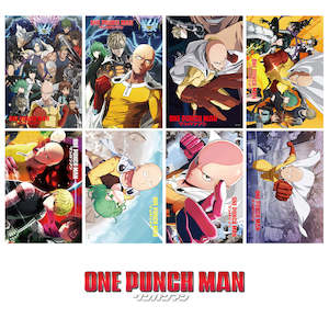 One Punch Man: ONE PUNCH MAN 8PC A3-SIZE ANIME POSTER SET 3549