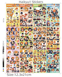 12 Sheets Haikyu!! Anime Stickers No:45-295