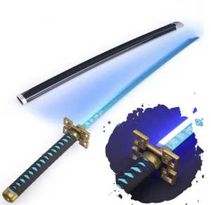 Demon Slayer Muichiro Light up Wooden Katana (Blue) G206