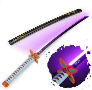 Demon Slayer Shinobu Light up Wooden Katana (Purple) G202
