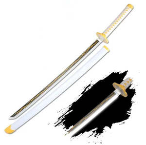 Demon Slayer: Demon Slayer Zenitsu Light up Wooden Katana (White) G212