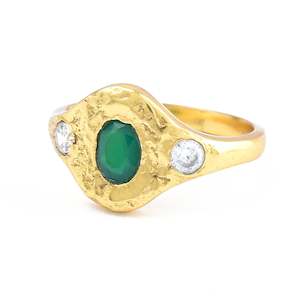 Lucia Ring | Green Oynx