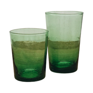 MOROCCAN BELDI GLASS | GREEN 250ml