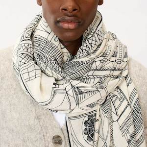 Winter Sale 50 Off 48h Only: PARIS Scarf- White by Inouï Edition