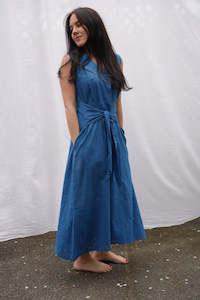 LILY COTTON DRESS | ROYAL BLUE