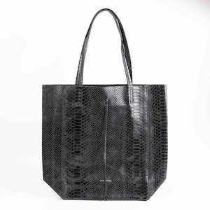 MAISON FANALI | Tote Snake Black