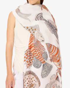 Scarves: POSEIDON Scarf- NATURAL by Inouï Edition