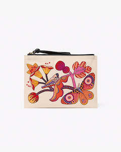 Bags Pouches Purses: BOTANIQUE POUCH in POWDER by Inoui Editions Paris