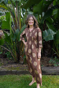 Sienna Dress: SIENNA DRESS | BROWN GOLD