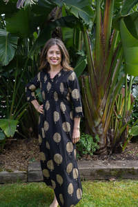 Sienna Dress: SIENNA DRESS | BLACK GOLD