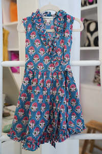 MINTY DRESS | KIDS | BLUE PETAL