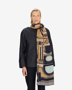 Scarves: ARCHITECTURE Scarf- BLUE by Inouï Edition
