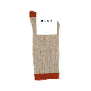 All: KLUE Merino Socks | Biege & Orange