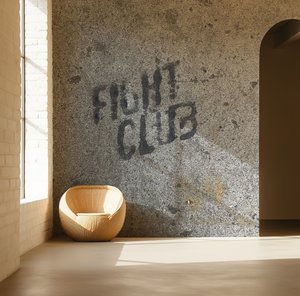 Products: Postcards Collection - Fight Club Street Art, New York, Wall Mural - Custom Wallpaper for Interiors by AT Home