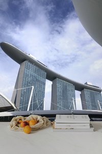 Products: Postcards Collection - Marina Bay Sands, Singapore Wall Mural - Custom Wallpaper for Interiors by AT Home