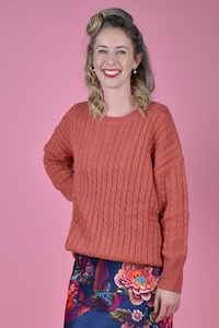 Poppy Wool Jumper - Terracotta | SALE