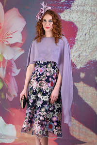 Cardis Jumpers: Jana Cape Top - Lilac