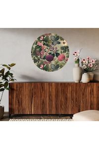 Wall Art: Circle Mural - Painted Petals