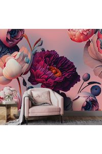 Wall Art: Dream Floral Mural Wallpaper - 2.7m x 3m