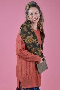 Scarves Hats: Bow Scarf - Gold