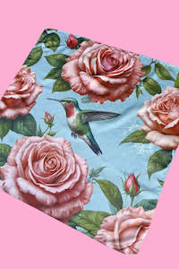 Scarves Hats: AS Square Neck Scarf - Blue Romance