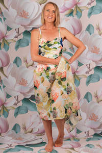 Scarves Hats: Cotton Wrap - Hydrangea Pretty