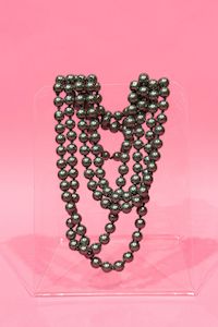 AS Costume Pearl Necklace - Slate