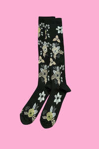 Footwear: AS Compression Sock - Black