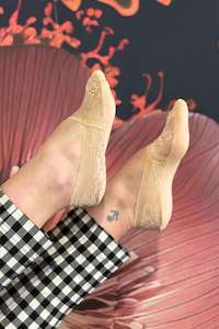 Footwear: Marley Lace Sockettes - Nude | PRE ORDER EARLY OCTOBER