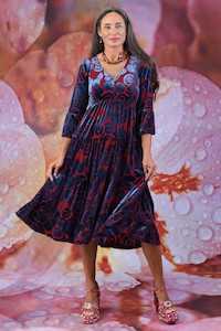 Velvet Collection: Magic Dianna Dress - Berry Velvet | SALE