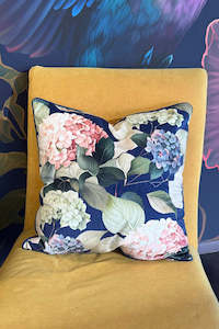 Velvet Collection: AS Velvet Cushion - Hydrangea Pretty