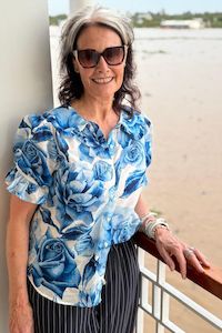 Maybelle Blouse - Roses Are Blue