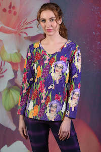 T Shirts: Long Sleeve Art Series Tee - Edna - SALE