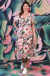 Cotton Dresses: Spellbound Dress - Emile Rose Seafoam