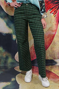 Best Selling Pants: Madison Olive Pant - Green Check